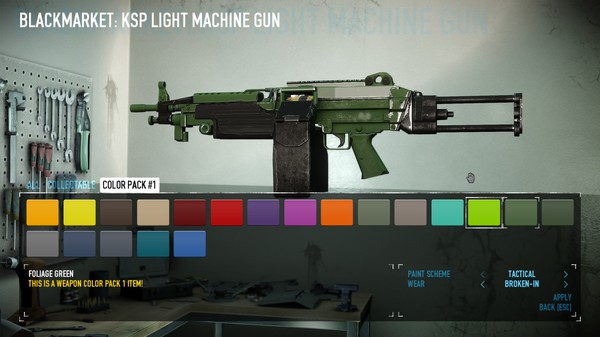 PAYDAY 2: Weapon Color Pack 1