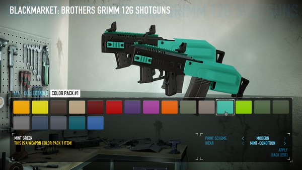 PAYDAY 2: Weapon Color Pack 1