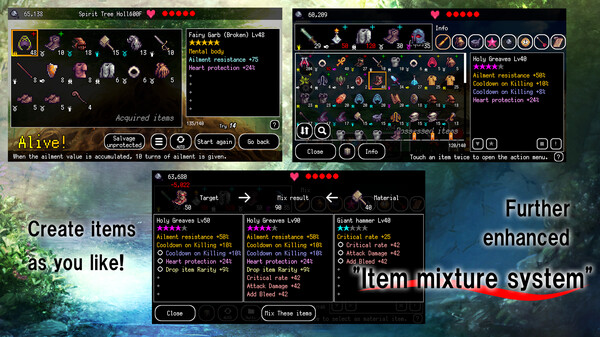 Screenshot 3 of B100X - Auto Dungeon RPG - more gameplay footage