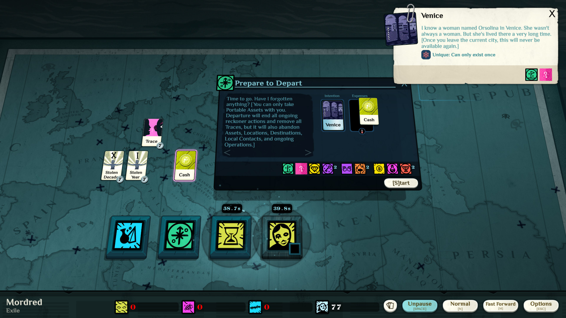 Cultist Simulator: The Exile Featured Screenshot #1