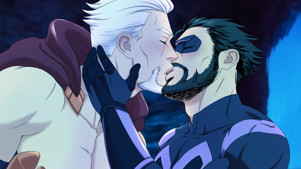 Screenshot z Mister Versatile: A Gay Superhero Visual Novel