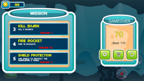 Screenshot z Submarine Adventure