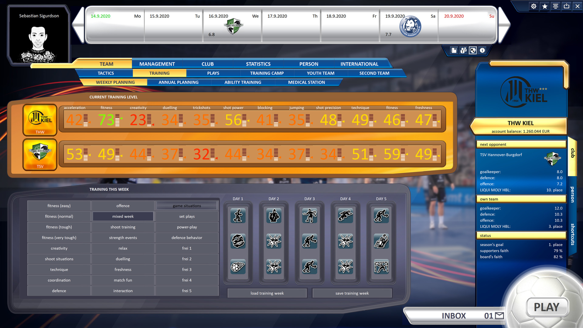 Handball Manager 2021 screenshot 1