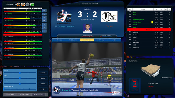 Screenshot z Handball Manager 2021