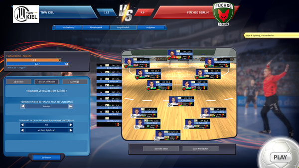 Screenshot z Handball Manager 2021