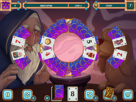 Screenshot z Sweet Solitaire: School Witch