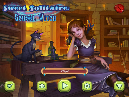 Screenshot z Sweet Solitaire: School Witch