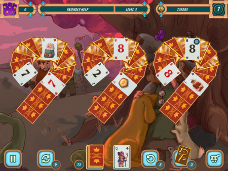 Screenshot z Sweet Solitaire: School Witch