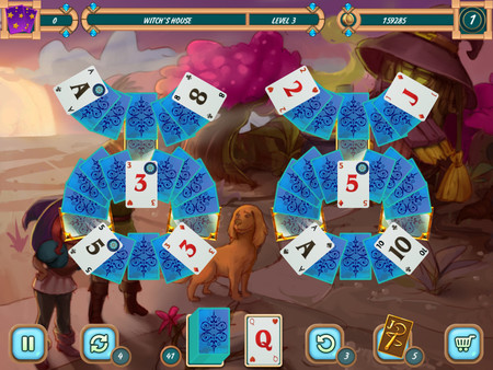Screenshot z Sweet Solitaire: School Witch