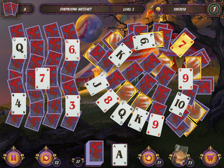 Screenshot z Dark Solitaire. Mystical Circus