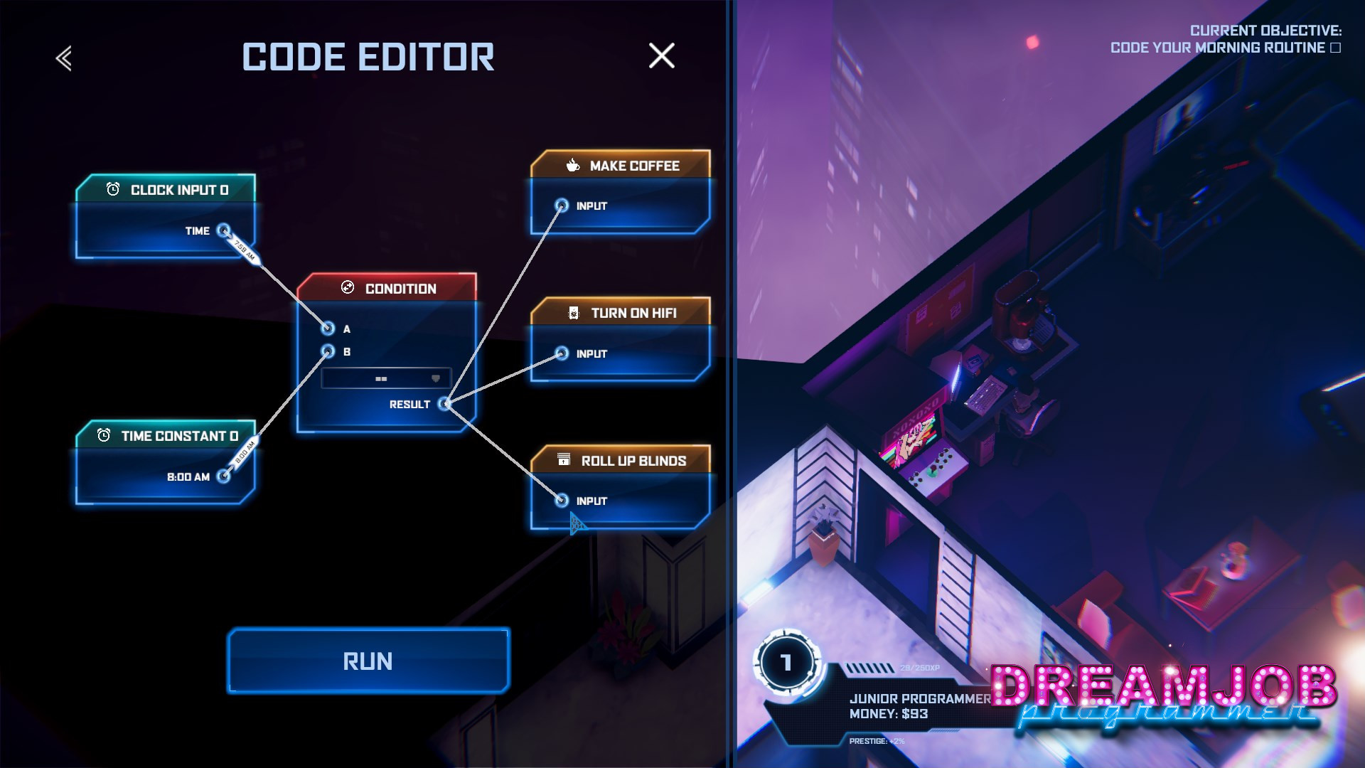 Dreamjob: Programmer Simulator - Learn Programming Games screenshot 1