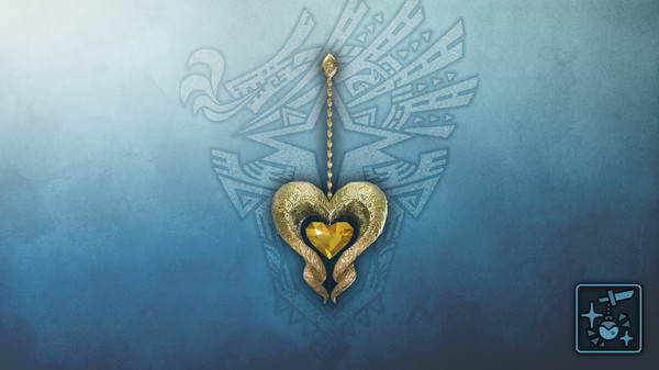 KHAiHOM.com - Monster Hunter World: Iceborne - Pendant: Topaz Kulve Heart