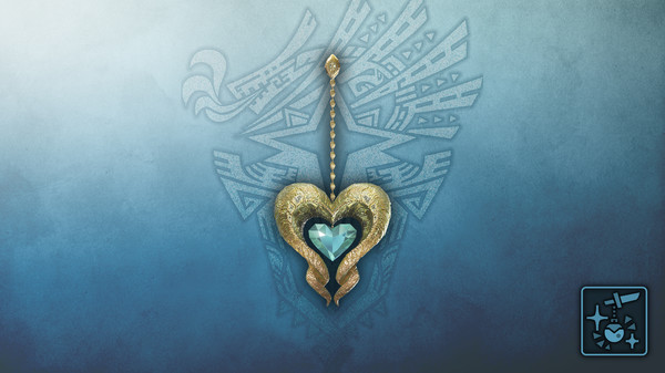 KHAiHOM.com - Monster Hunter World: Iceborne - Pendant: Sapphire Kulve Heart