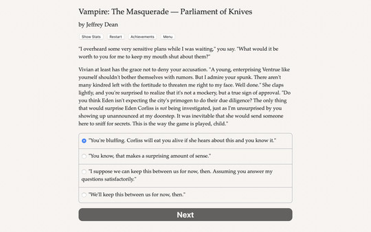 Vampire: The Masquerade — Parliament of Knives screenshot 4