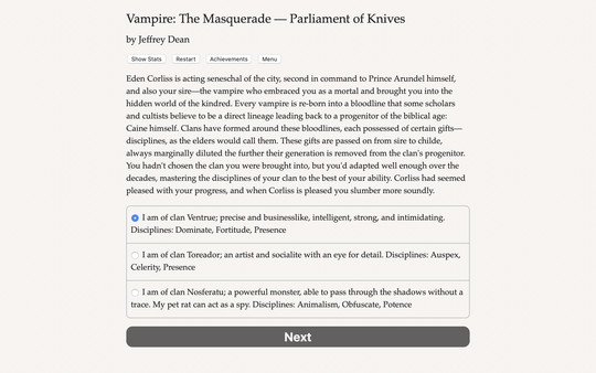 Vampire: The Masquerade — Parliament of Knives screenshot 5