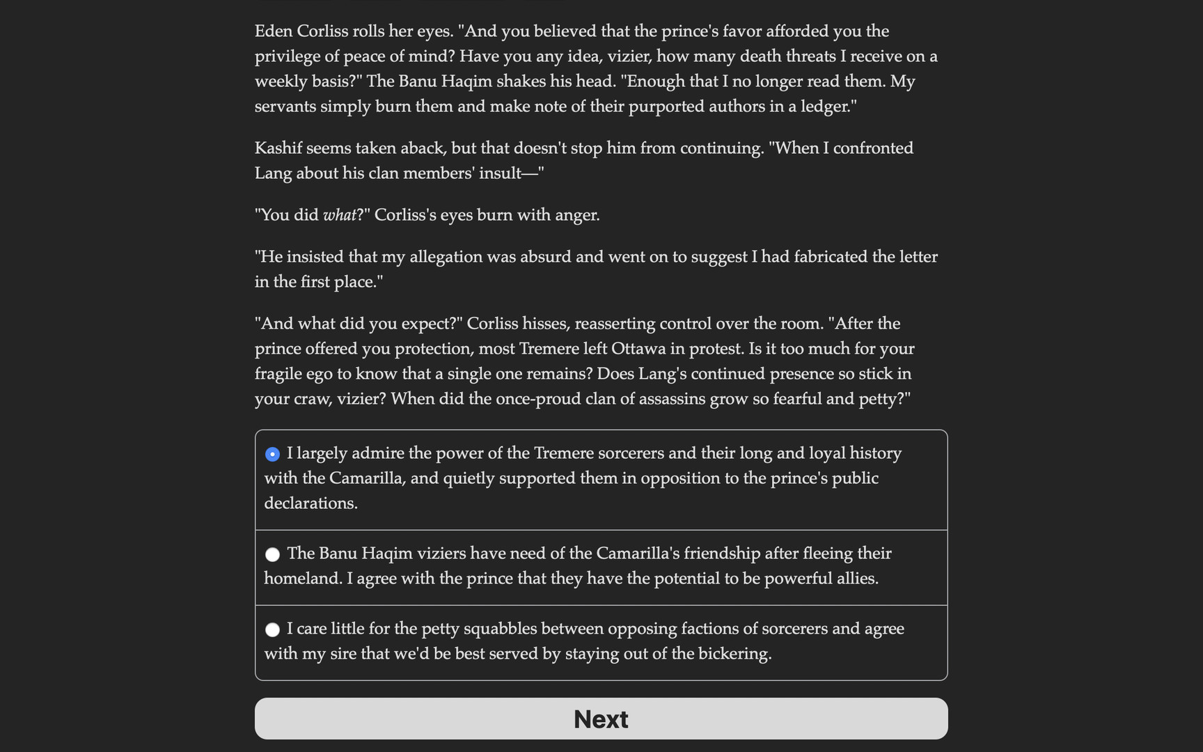 Vampire: The Masquerade — Parliament of Knives screenshot #2