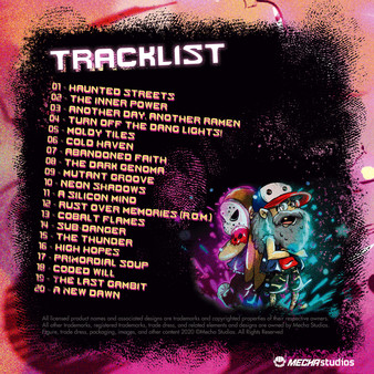 Screenshot z Neon City Riders Soundtrack