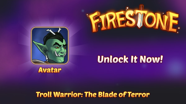 Firestone Idle RPG - Troll Warrior, The Blade of Terror - Avatar