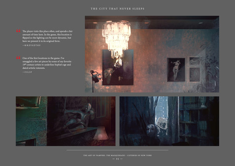 Screenshot z Vampire: The Masquerade - Coteries of New York Artbook