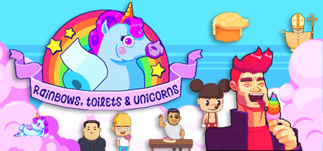 Rainbows, toilets & unicorns! steam charts