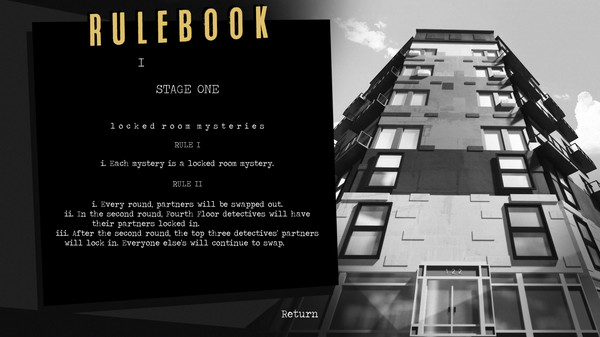 Screenshot z Methods: The Detective Competition Screenshot z Methods: The Detective Competition