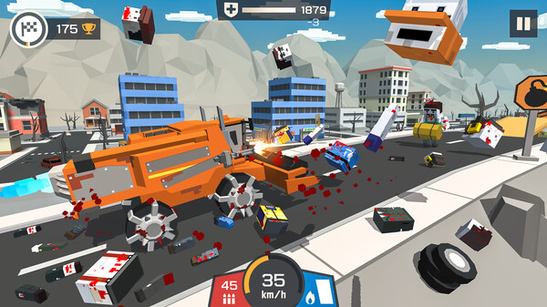 Capture d'écran 5 de Zombie Derby: Pixel Survival