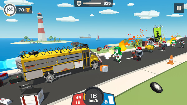 Zombie Derby: Pixel Survival screenshot 1