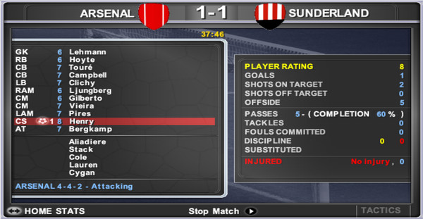 Screenshot z Premier Manager 05&frasl;06