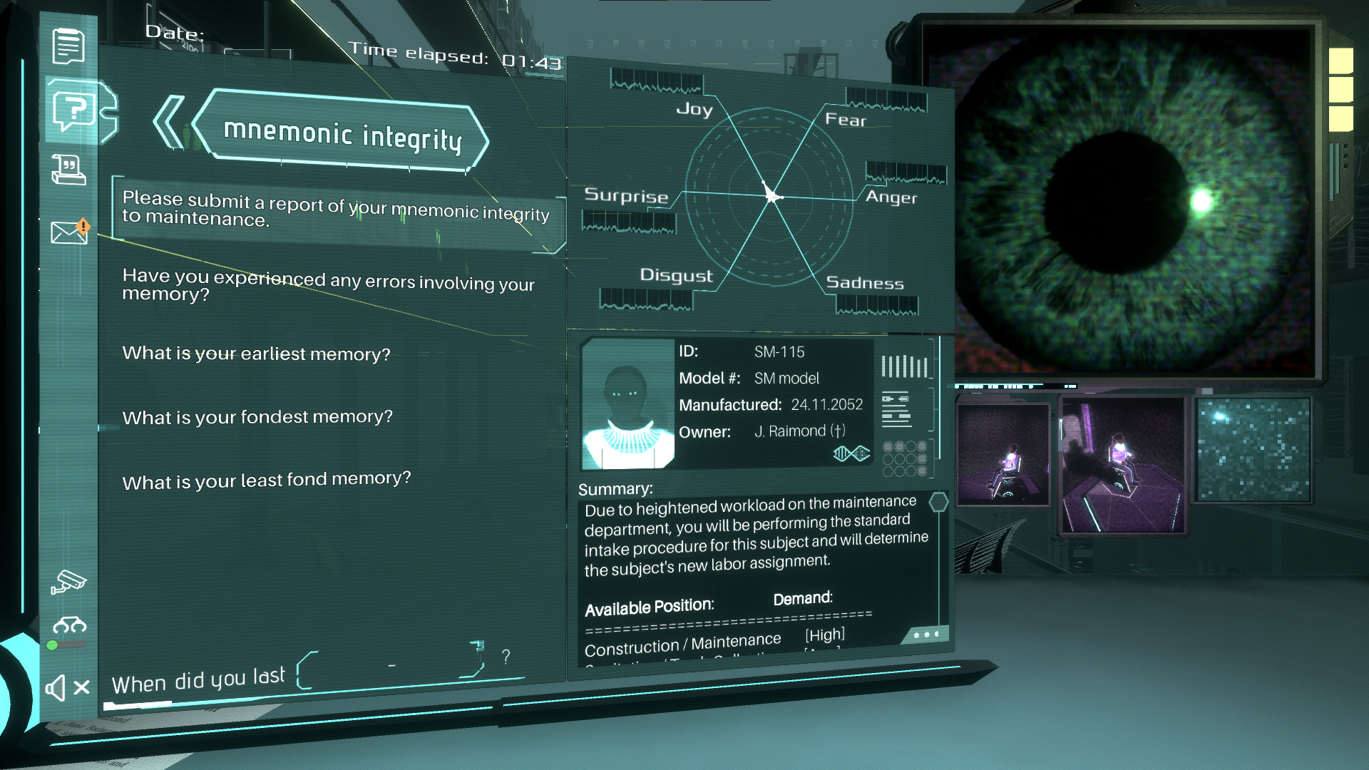 Silicon Dreams | cyberpunk interrogation