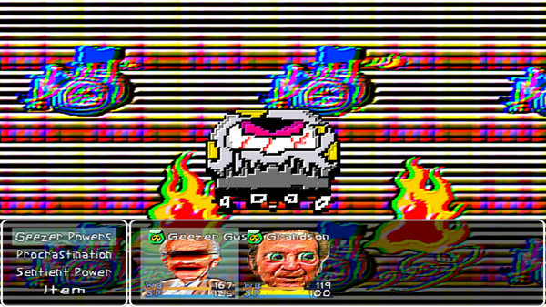 Screenshot z Geezer Gus: The Meteorite Motel