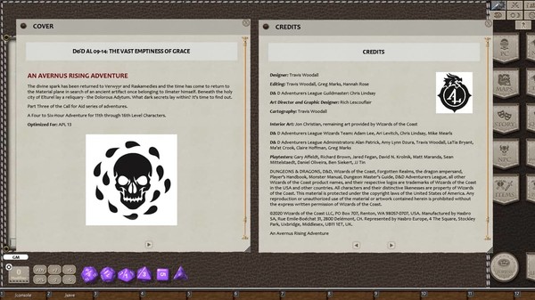 Fantasy Grounds - D&D Adventurers League 09-14 The Vast Emptiness of Grace