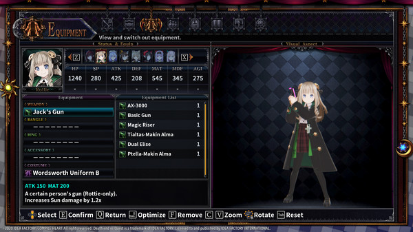 Death end re;Quest 2 - Blood Skelter Set