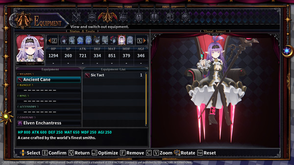 Screenshot z Death end re;Quest 2 - Ultimate Weapon Set