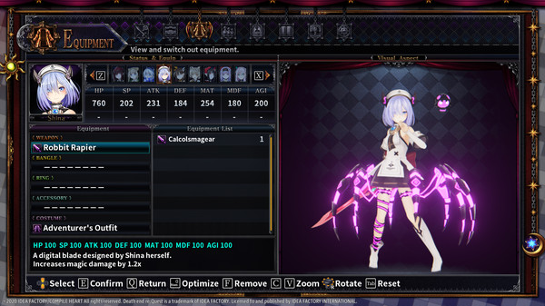 Death end re;Quest 2 - Gag Weapon Set 1