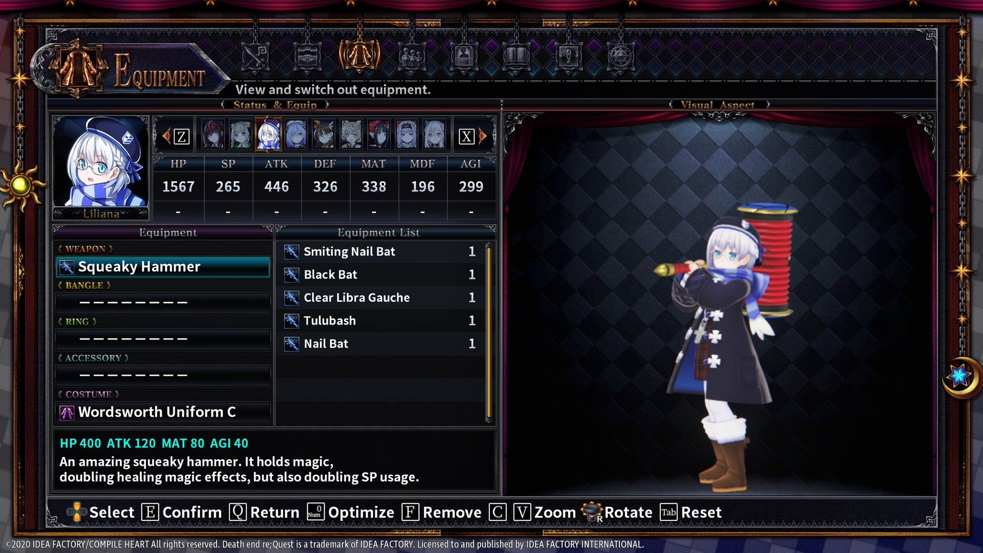 Death end re;Quest 2 - Gag Weapon Set 1 Featured Screenshot #1