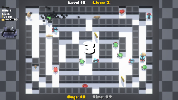 Screenshot z Oh No! Bugs! Soundtrack