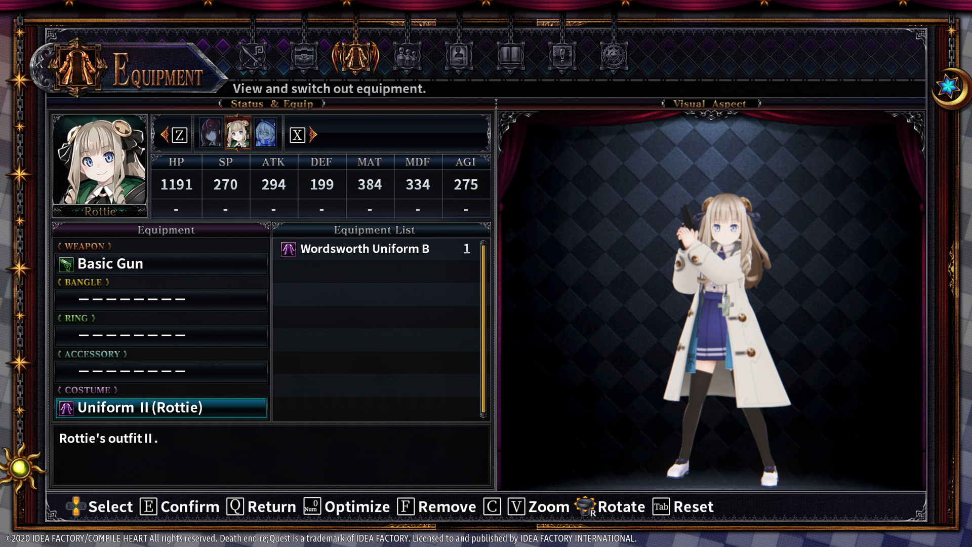 Death end re;Quest 2 - Alternate Uniform Set Featured Screenshot #1