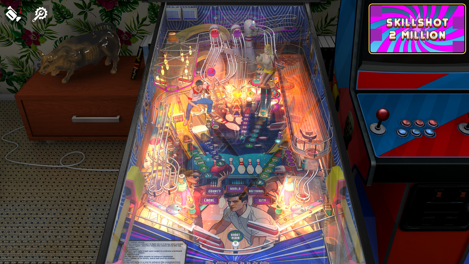 Zaccaria Pinball - Strike Deluxe Pinball Table Featured Screenshot #1