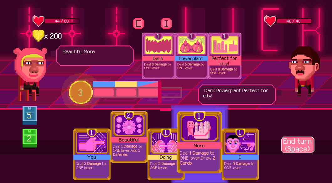 #8. Fight with love - deckbuilder datingsim (Steam) By: Marginal_act