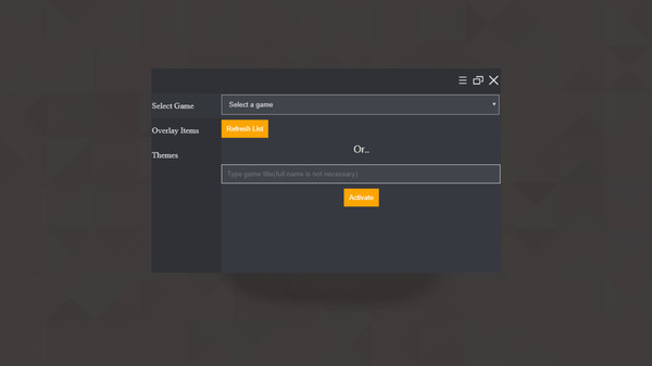 Screenshot z Game Overlay Pro Screenshot z Game Overlay Pro