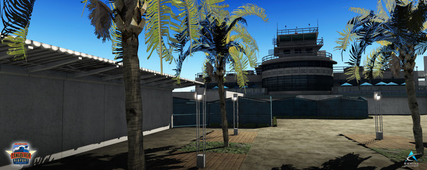 Screenshot z X-Plane 11 - Add-on: Skyline Simulations - KLGB - Long Beach Airport XP