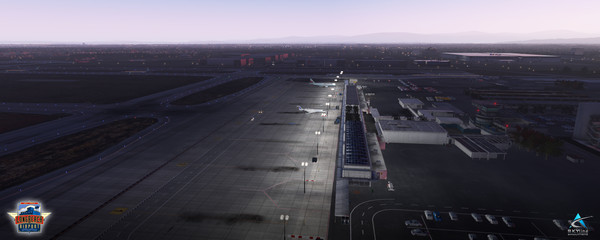 Screenshot z X-Plane 11 - Add-on: Skyline Simulations - KLGB - Long Beach Airport XP