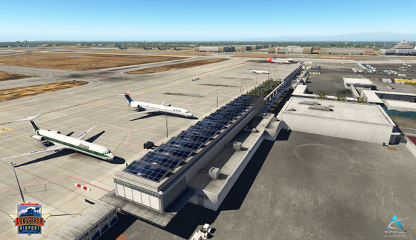 Screenshot z X-Plane 11 - Add-on: Skyline Simulations - KLGB - Long Beach Airport XP