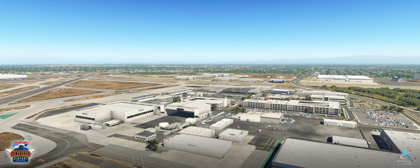 Screenshot z X-Plane 11 - Add-on: Skyline Simulations - KLGB - Long Beach Airport XP