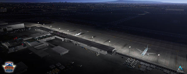 Screenshot z X-Plane 11 - Add-on: Skyline Simulations - KLGB - Long Beach Airport XP