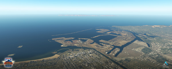 Screenshot z X-Plane 11 - Add-on: Skyline Simulations - KLGB - Long Beach Airport XP