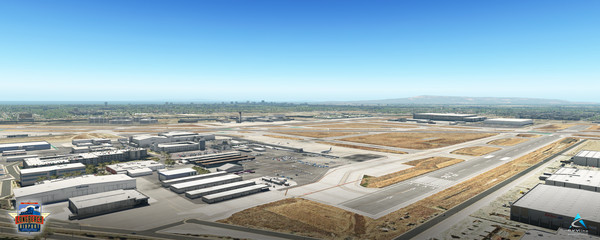 Screenshot z X-Plane 11 - Add-on: Skyline Simulations - KLGB - Long Beach Airport XP