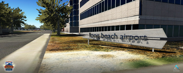 Screenshot z X-Plane 11 - Add-on: Skyline Simulations - KLGB - Long Beach Airport XP