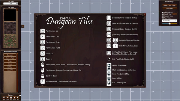 Screenshot z Digital Dungeon Tiles