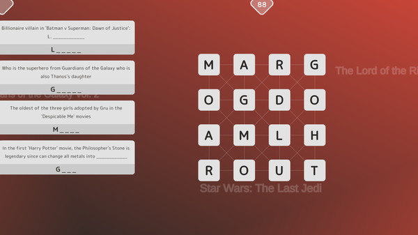Screenshot z Mini Words: Top Movies